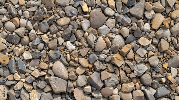 Fototapeta Gravel texture with background illustration