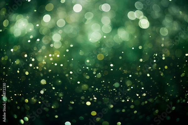 Fototapeta Green Bokeh Lights background illustration