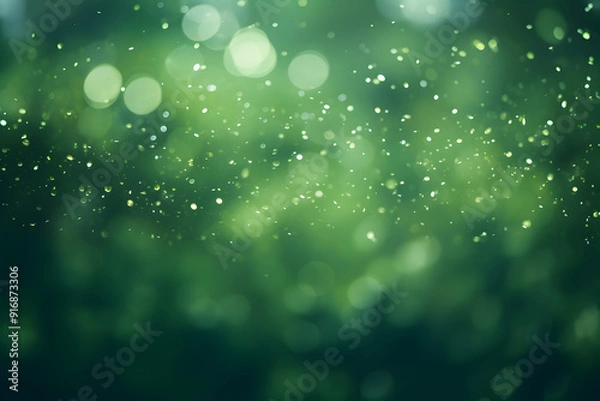 Fototapeta Green Bokeh Lights background illustration