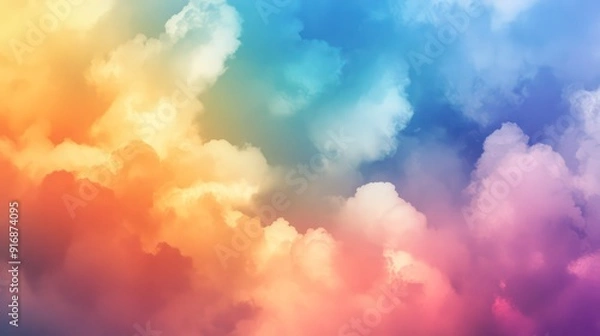 Obraz watercolored clouds abstract wallpaper background