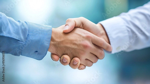 Fototapeta Shaking hands.
Generative AI