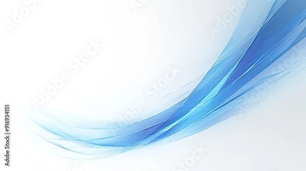 Fototapeta professional rays of blue light on a white background