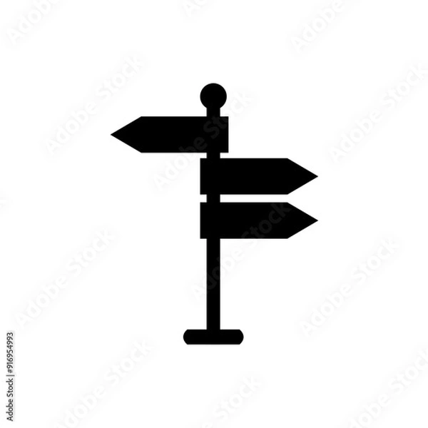 Obraz Signpost Icon vector design symbol illustration