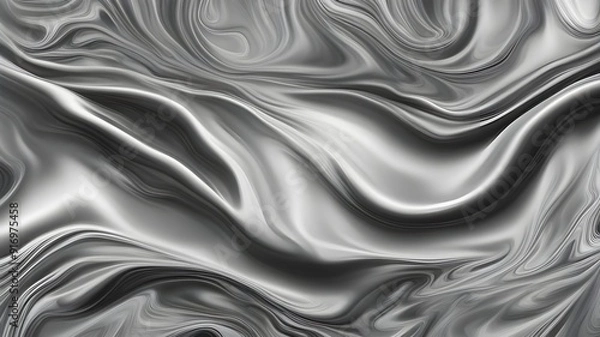 Fototapeta silver ink liquid background 