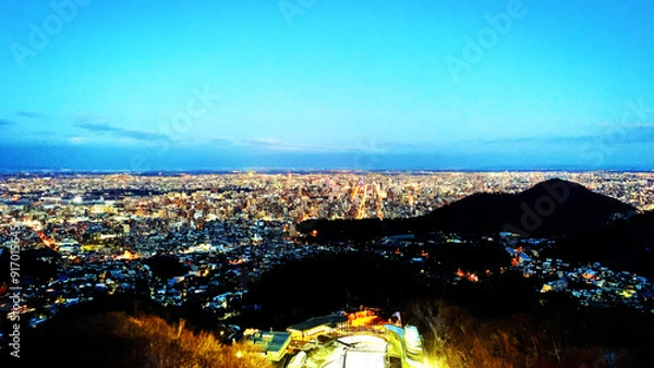 Obraz 札幌　大倉山から見える夜景　北海道