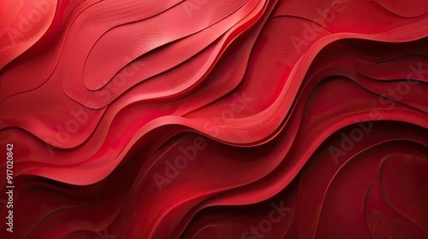 Fototapeta solid red background with artistic lines