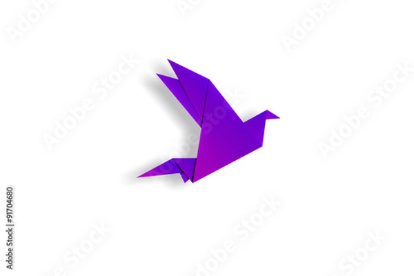 Fototapeta origami bird