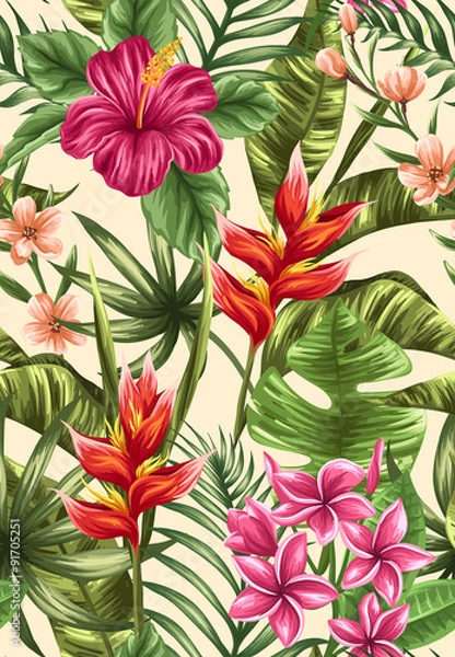 Obraz Floral seamless pattern