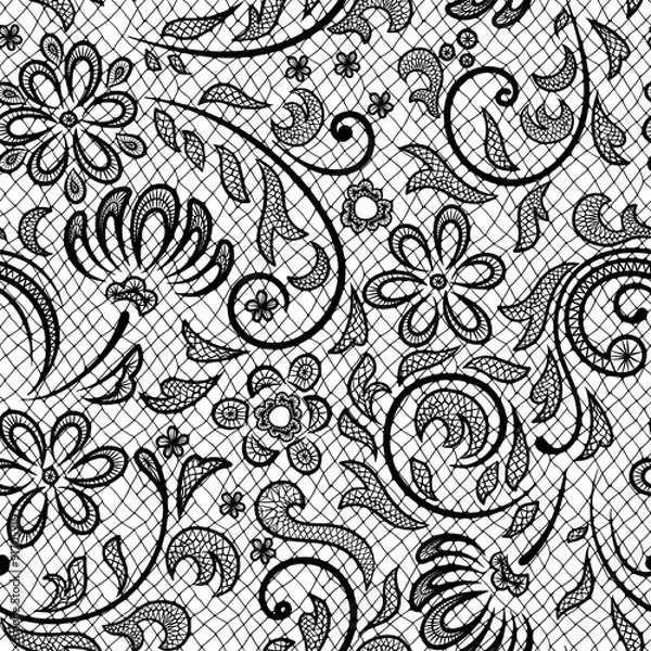 Fototapeta Lace seamless pattern