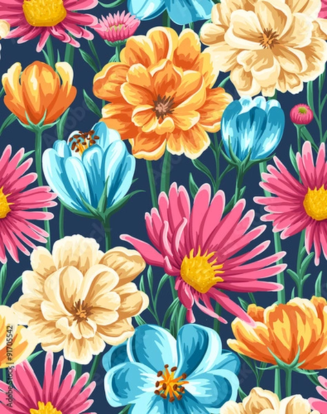 Obraz Floral seamless pattern