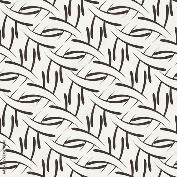 Fototapeta Vector seamless pattern of the elements of curved lines