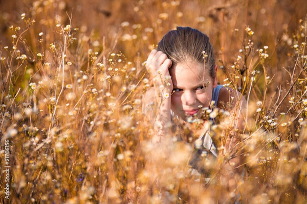 Obraz Girl on the field 2