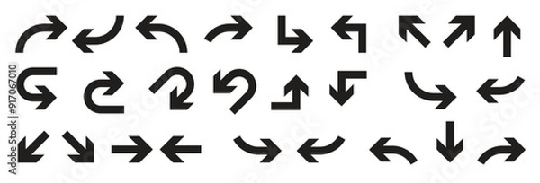 Fototapeta Set of infographic vector arrows