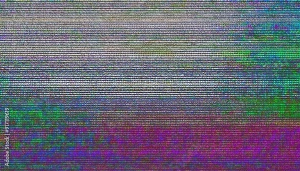 Obraz ノイズのかかったTVモニター画面背景_04