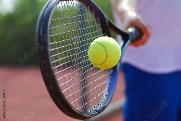 Obraz Tennis racket and ball