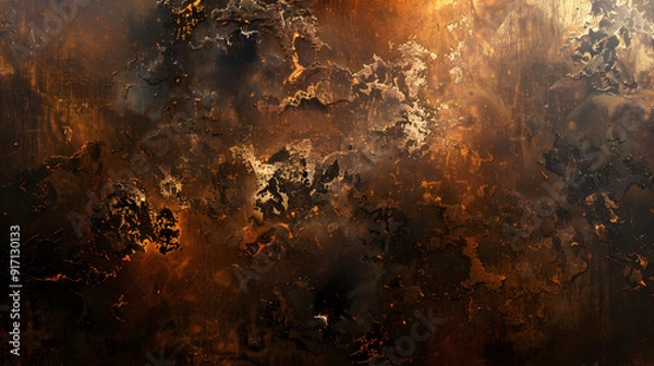 Fototapeta Metallic background with background illustration