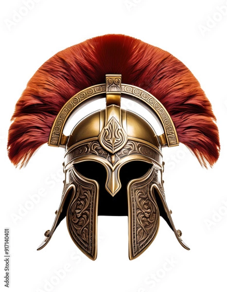 Obraz Gladiator helmet isolated on transparent background