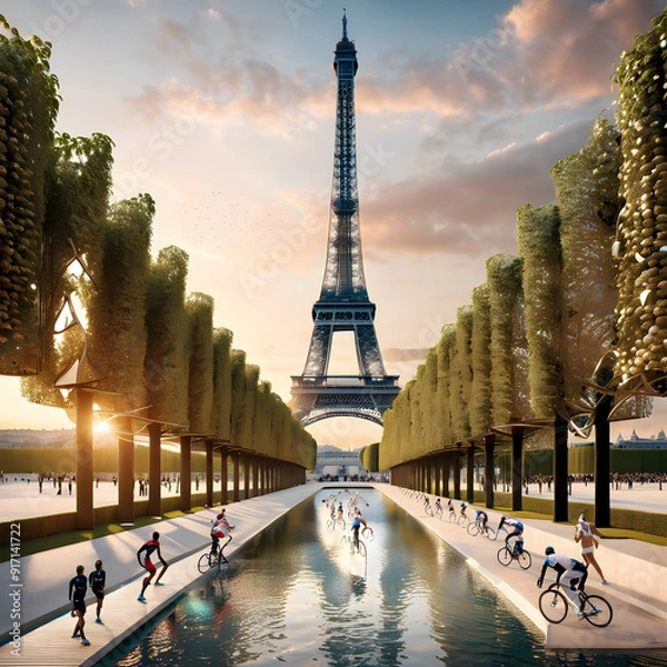 Obraz eiffel tower city