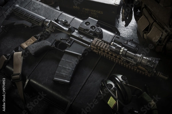 Fototapeta assult rifle