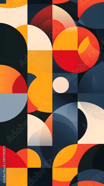 Obraz Mobile wallpaper with background illustration