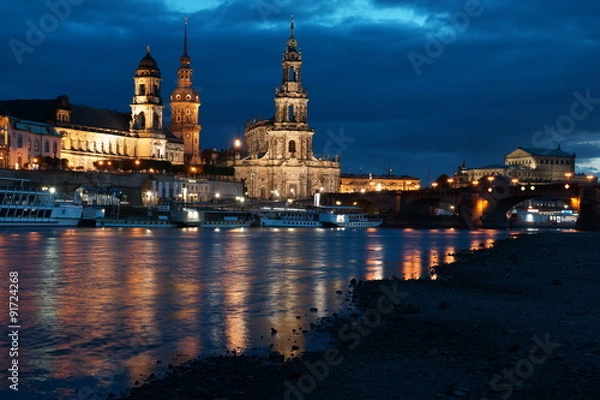 Obraz Dresden bei Nacht