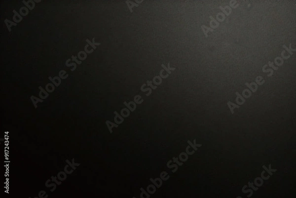 Fototapeta Black foil gradient texture background with uneven surface