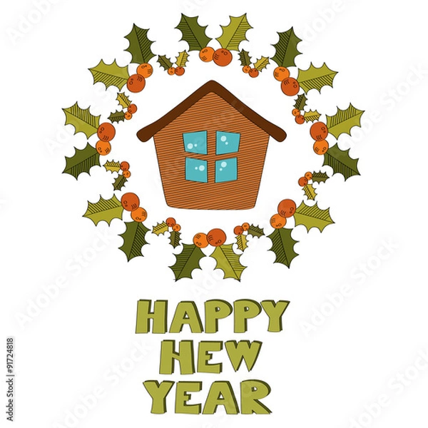 Obraz Happy new year vector background