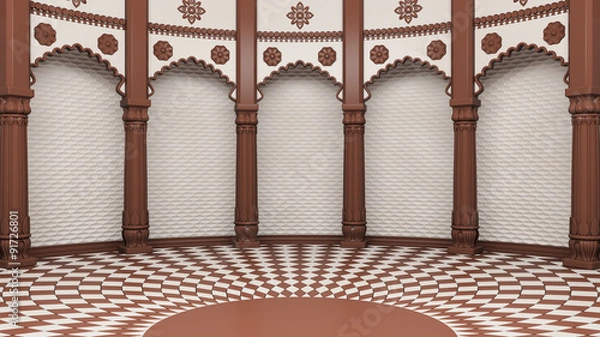 Obraz Indian Classic Columns Interior