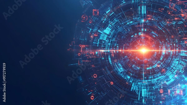 Fototapeta Digital transformation is reshaping how businesses operate, leveraging advancements in technology drive innovation efficiency.Embracing digital tools platforms allows companies to streamline processes