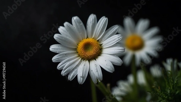 Fototapeta Close-up of a daisy Flower, White Flowers Wallpaper