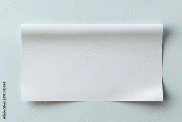 Obraz Blank paper mockup on isolated background created with generative ai