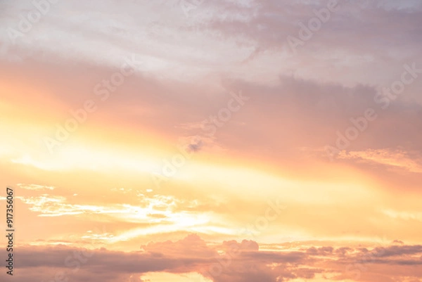 Fototapeta sunset sky with clouds