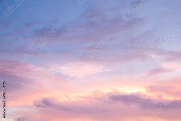 Fototapeta sunset sky with clouds