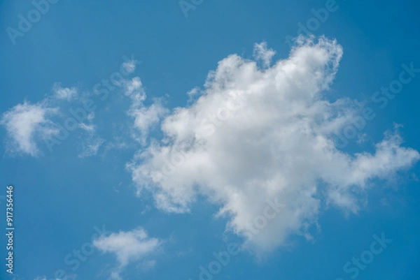 Fototapeta blue sky with white clouds