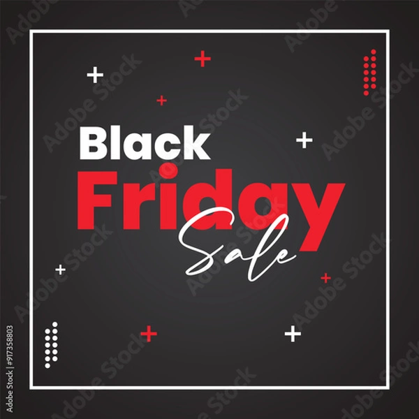 Obraz Black Friday sale template