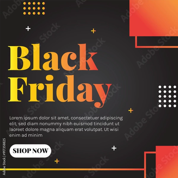 Obraz Black Friday social template