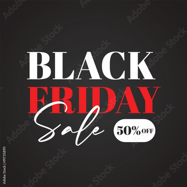 Obraz Black Friday Social media template