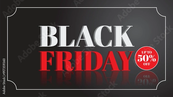 Fototapeta Black Friday banner template