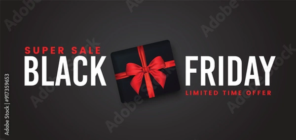 Fototapeta Black Friday banner template 