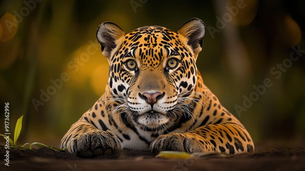 Obraz Close-Up Of Majestic Jaguar In Natural Habitat