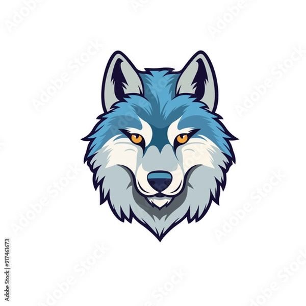 Fototapeta wolf vector mascot logo