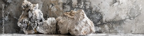 Obraz Specimen of marble limestone raw mineral stone