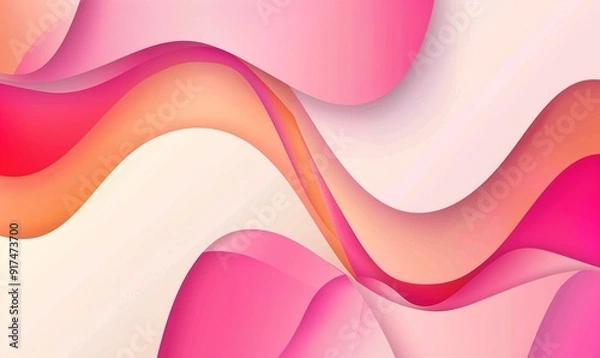 Fototapeta abstract wave background with smooth gradients bright colors dynamic elegant modern Generate AI