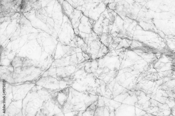 Obraz White marble texture, detailed structure of marble in natural patterned  for background and design.