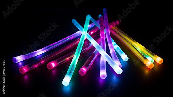 Fototapeta Glow Stick Also Known as a Light Stick for Vibrant Nighttime Events and Parties