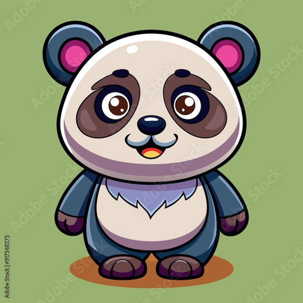 Obraz cute panda in various costumes