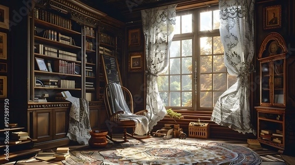 Obraz interior of a baby room
