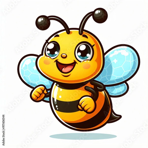 Obraz happy flying bee 
