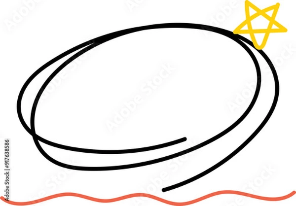 Fototapeta 강조 동그라미