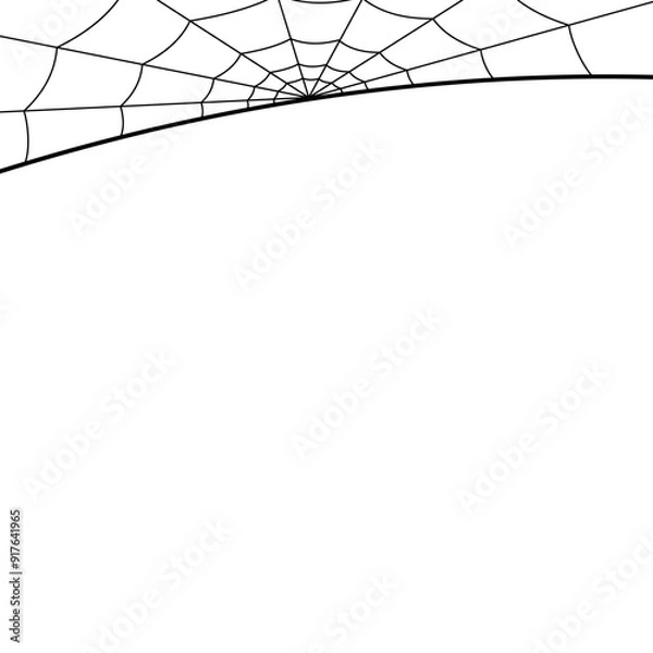 Obraz Halloween Spider Web Border